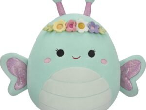 Squishmallows Original 8-Inch Reina Green Butterfly with Flower Crown
