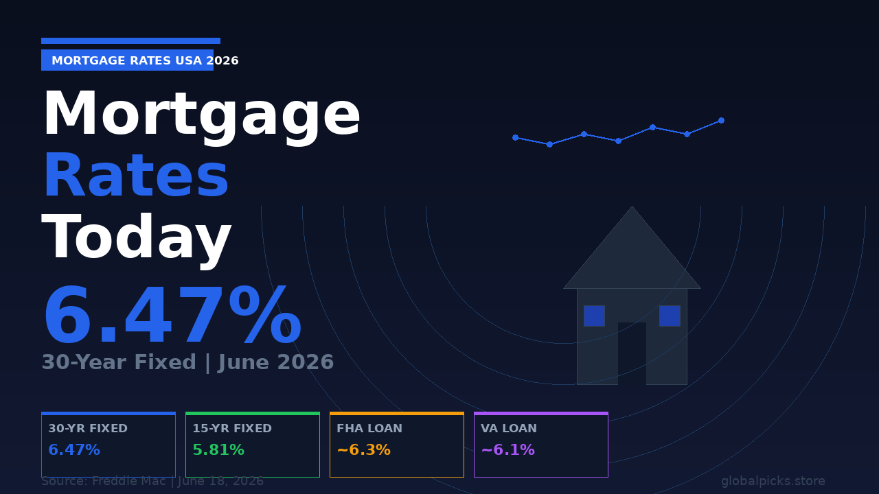 Mortgage Rates Today in the USA (2026): Trends, Causes, and Outlook